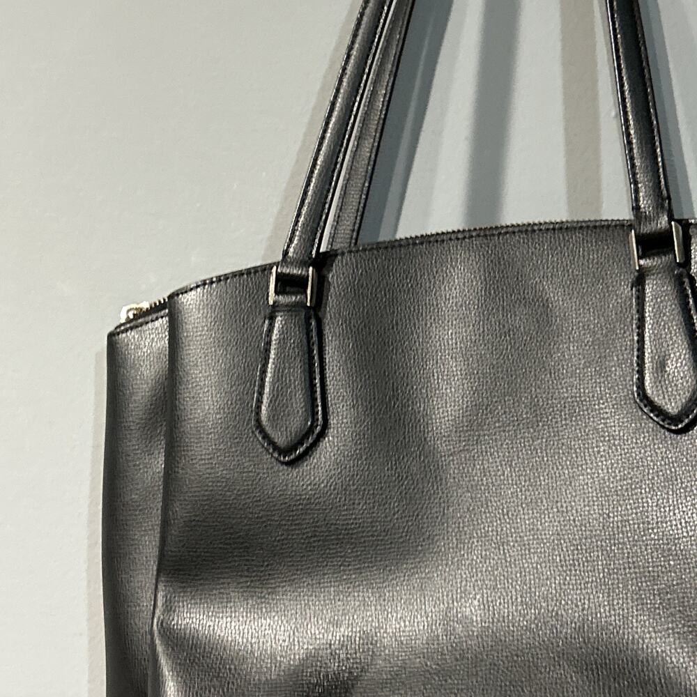 Kate Spade M293 Black Pebble Leather Tote 3 Compartments - Picture 12 of 16